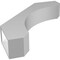 Ekena Millwork 5 1/2-in. W x 28-in. D x 32-in. H Legacy Architectural Grade PVC Knee Brace BRCP055X28X32LEC - alternate 2